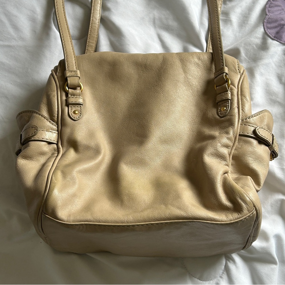 Marc Jacob Boho VTG Cottage Shoulder Bag Casual Everyday Creamy Beige - Picture 6 of 15